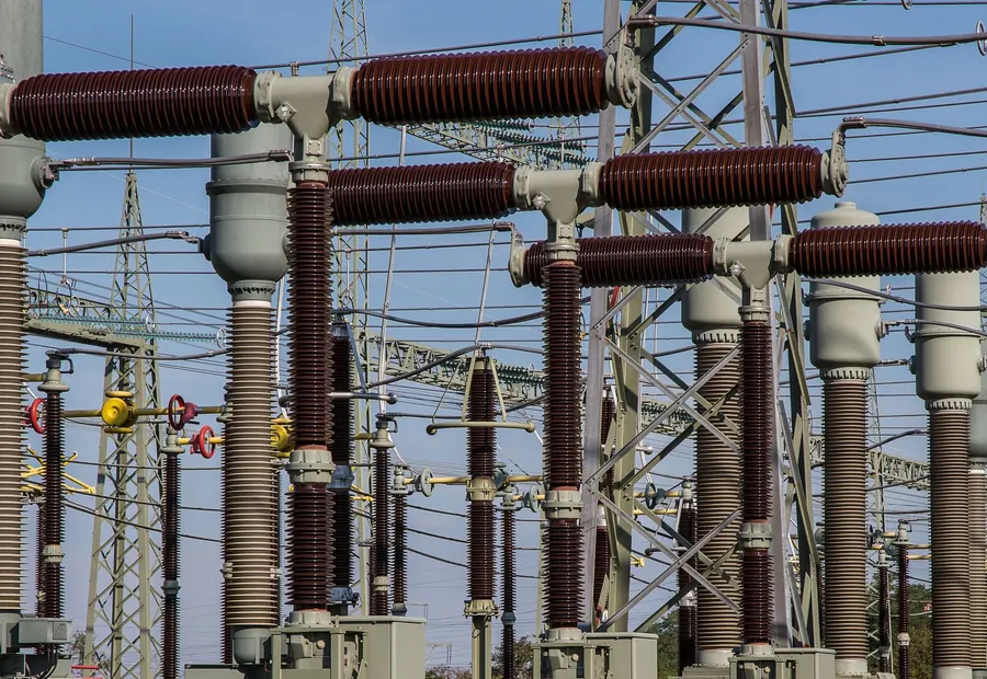 Transformateurs haute tension d'un poste de distribution